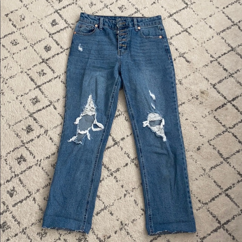 Wild fable high rise straight ankle jeans